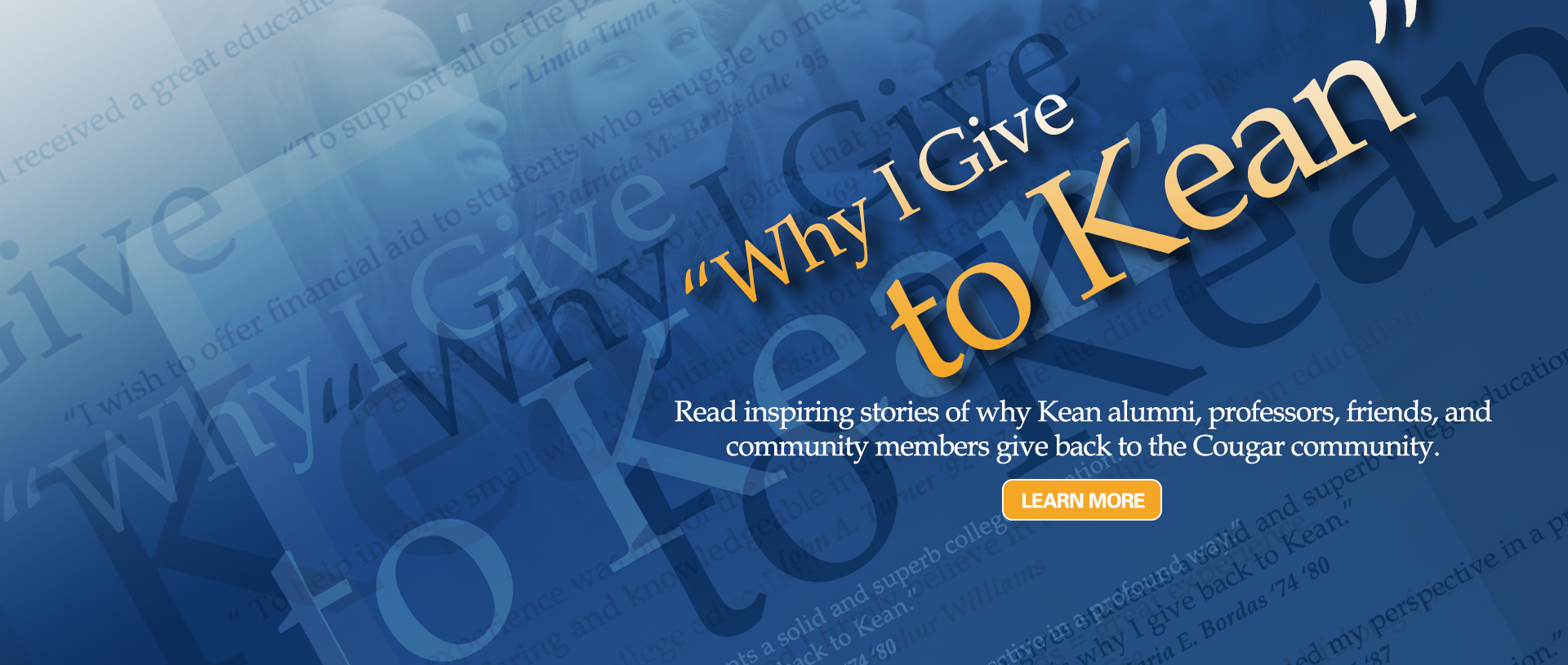 Why I Give