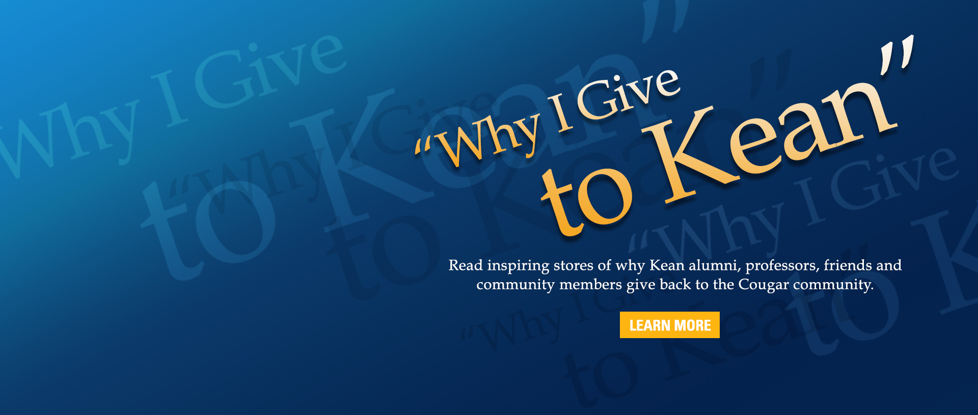 Why I Give